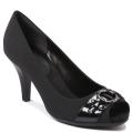 A2 by Aerosoles Women's 'Benelux' Matte Black Peep-toe Pump