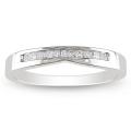 14k White Gold 1/3ct TDW Princess Diamond Ring (G-H, I1)