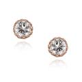 Icz Stonez Gold over Silver Cubic Zirconia Stud Earrings (2 4/5ct TGW)