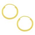 14k Yellow Gold 12-mm Endless Hoop Earrings