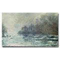 Claude Monet 'The Break up at Vetheuil 1883' Canvas Art