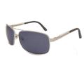 US Polo Association Men's Silver Aviator Sunglasses