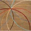 Hand-tufted Brown Argand Wool Rug (6' Square)