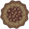 Hand-tufted Heritage Hall Burgundy Wool Rug (6' x 6')