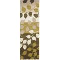 Handmade Soho Garden Green New Zealand Wool Rug (2'6 x 8')