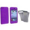 BasAcc Purple/Gray Skin Case w/ Armband for iPod Touch