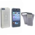 BasAcc White/Gray Skin Case w/ Armband for iPod Touch