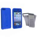 BasAcc Blue/Gray Skin Case w/ Armband for iPod Touch