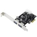 SYBA PCIe 2-Port USB 3.0 Host Controller Card SD-PEX20047
