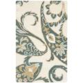 Handmade Chatham Gardens Ivory New Zealand Wool Rug (2'6 x 4')
