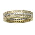 14k Gold 1ct TDW Diamond Stackable Eternity Band Set (H-I, I2-I3)
