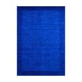 Indo Hand-knotted Tibetan Blue Wool Rug (4' x 6')