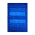 Indo Hand-knotted Tibetan Blue Wool Rug (4' x 6')