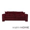 angelo:HOME Angelo Cabernet Red Velvet Sofa