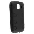 Black/ Black Fishbone Snap-on Case for LG Optimus s ls670