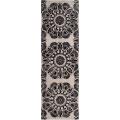 Bob Mackie Hand-tufted White Gerasco New Zealand Wool Rug (2'6 x 8')