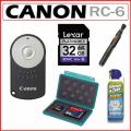 Canon RC-6 Wireless Remote Controller with 32GB Kit
