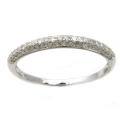 10k White Gold 1/3ct TDW Diamond Domed Wedding Band (H-I, I2)