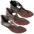 Journee Collection Women's 'Restrit' Studded Strappy Flip Flop Sandal