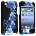 Flower Snap-on Rubber Coated Case for Apple iPod Touch Generation 4