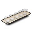 Mikasa Countryside 18-inch Tray with Fluted Glass