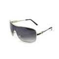 Men's M3728SVRBKPB White/ Black Shield Sunglasses