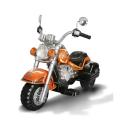 Harley-style Orange Battery Operated Chopper Motorcycle Ride-on