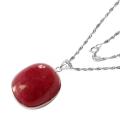 De Buman Sterling Silver Ruby Necklace