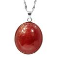 De Buman Sterling Silver Ruby Necklace