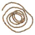 Yellow Leopard Jasper Tiny 2mm Round Beads 16-inch Srand
