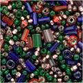 Czech Seed Bead 2-ounces Mix Lot Shapes Jewel Tones
