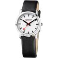 Mondaine Women's 'Simply Elegant' Stainless Steel White Dial Watch
