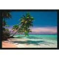 'Tropical Beach' Gel-Textured Art Print