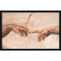 Michelangelo Buonarroti 'The Creation of Adam (Detail I)' Gel-Textured Art Print