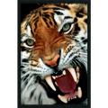 'Bengal Tiger Close-Up' Gel-Textured Art Print