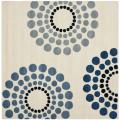Handmade Soho Celeste Ivory New Zealand Wool Rug (6' Square)
