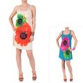 Journee Collection Junior's Braided Strap Print Sundress