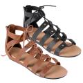 Journee Collection Women's 'Momo-1' Studded Lace-up Gladiator Sandals