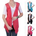 Journee Collection Women's Open Front Crochet Detail Vest