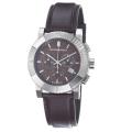 Burberry Men's 'Round Chorno' Brown Dial Brown Leather Strap Watch