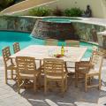 Eureka Deluxe Eucalyptus Wood Dining 9-piece Set