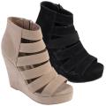 Hailey Jeans Co Women's 'Thaw-07' Strappy Open Toe Wedge Bootie