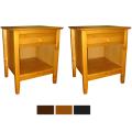 Scandinavia Solid Pine End Table/ Nightstands (Set of 2)