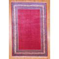 Persian Hand-knotted Mir Red/ Ivory Wool Rug (6'9 x 10'6)