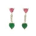 Mason Kay 18k Gold Multi-gemstone and 1/10ct TDW Diamond Earrings (G-H, VS1-VS2)