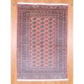 Pakistani Hand-knotted Bokhara Salmon/ Ivory Wool Rug (5'1 x 7'6)