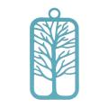 Turquoise Stamping By Ezel Tree Of Life Pendant 38mm