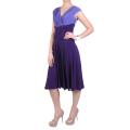 Sangria Women's Ruched Sleeveless V-neck Dress
