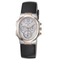 Philip Stein Women's 'Signature' White Dial Two Tone Chronograph Watch