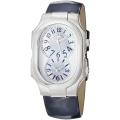 Philip Stein Women's 'Signature' Mother of Pearl Dial Blue Strap Watch